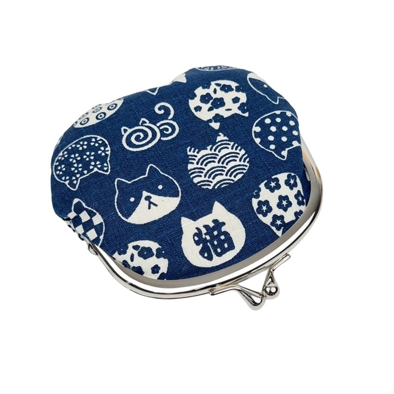 Monedero Gamaguchi Neko Azul