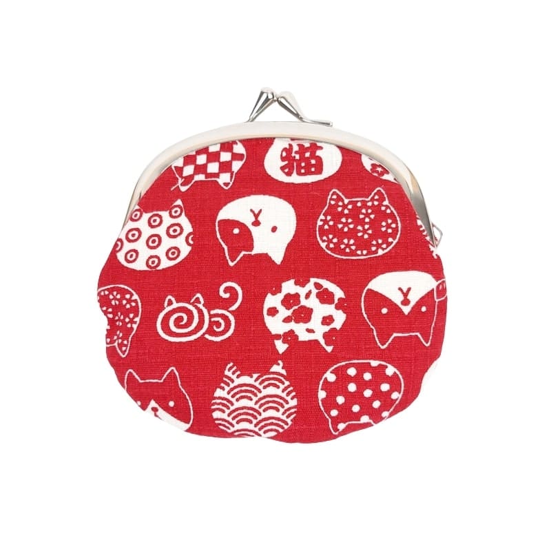 Monedero Gamaguchi Neko Rojo