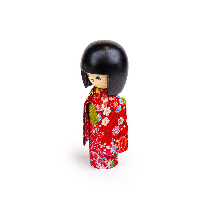 Muñeca Japonesa Kokeshi - Egao Rosa