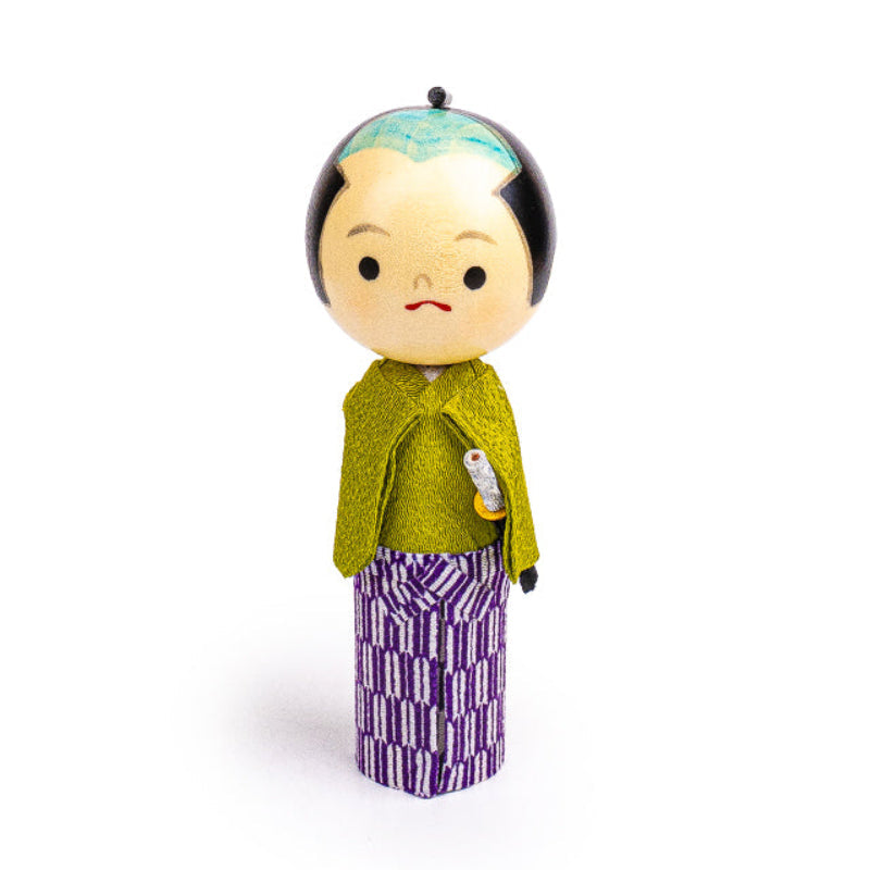Muñeca Japonesa Kokeshi - Joven Samurái