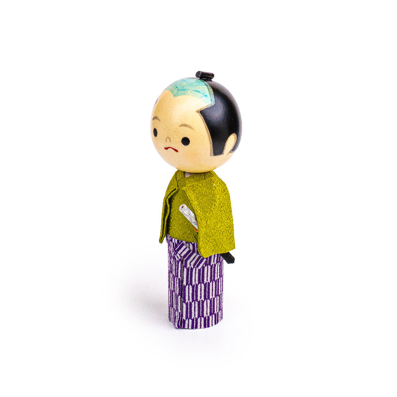 Muñeca Japonesa Kokeshi - Joven Samurái