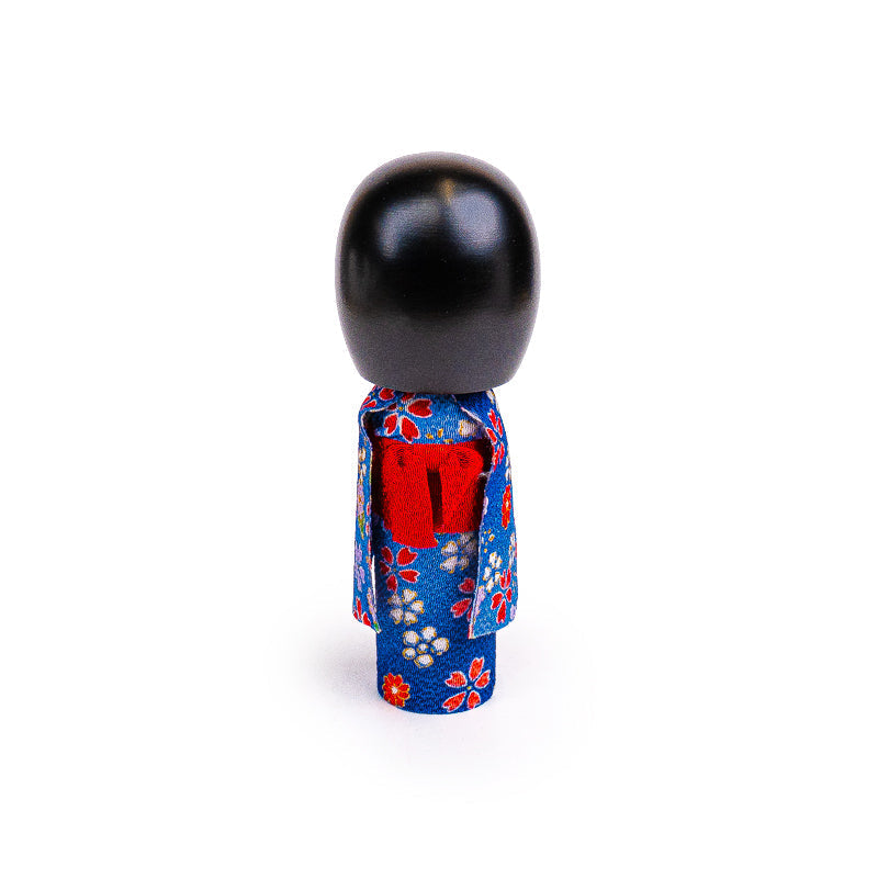 Muñeca Japonesa Kokeshi - Kimono Azul
