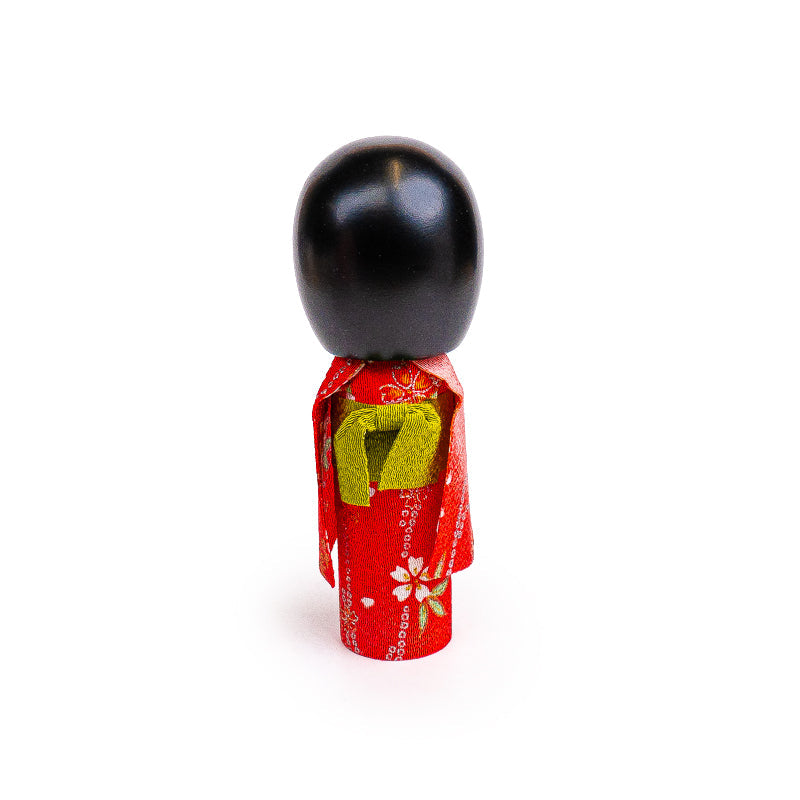 Muñeca Japonesa Kokeshi - Kimono Rojo