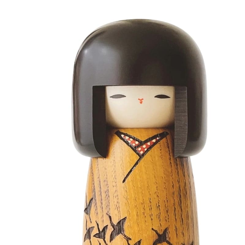 Muñeca Kokeshi Tsuru no Mai