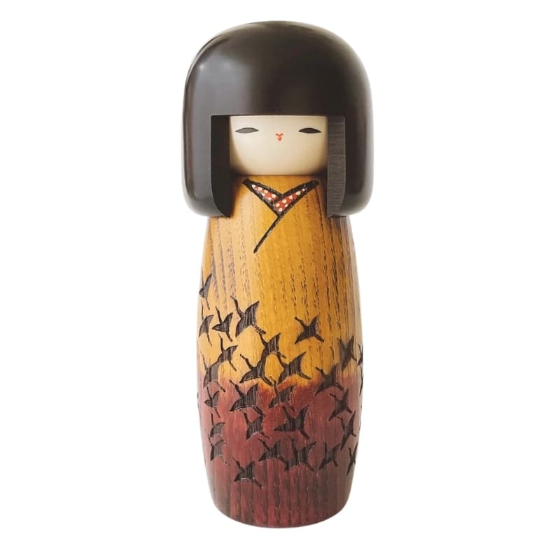 Muñeca Kokeshi Tsuru no Mai