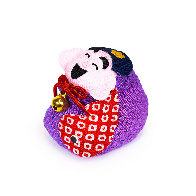 Muñeca Otedama Japonesa Chirimen Ebisu