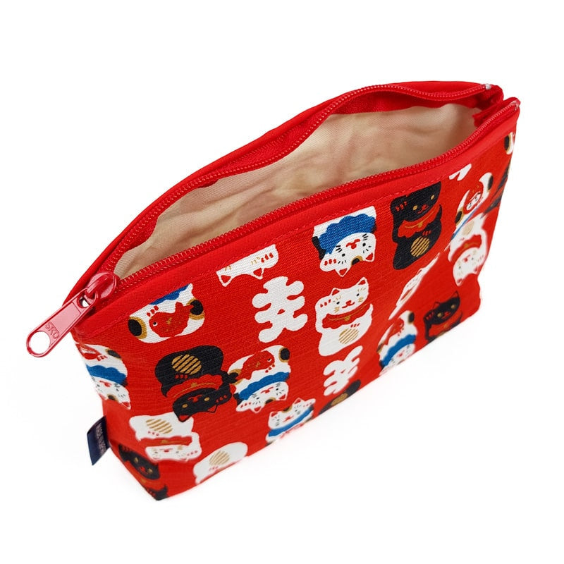 Neceser Japonés Rojo Maneki Neko