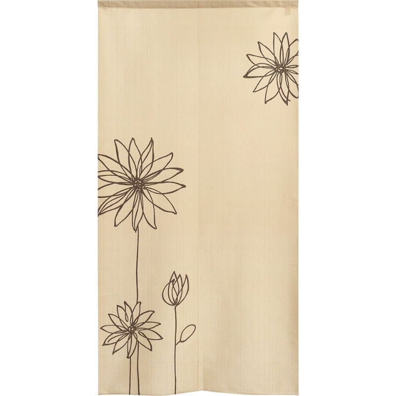 Noren Japonés Flores 85 x 170 cm