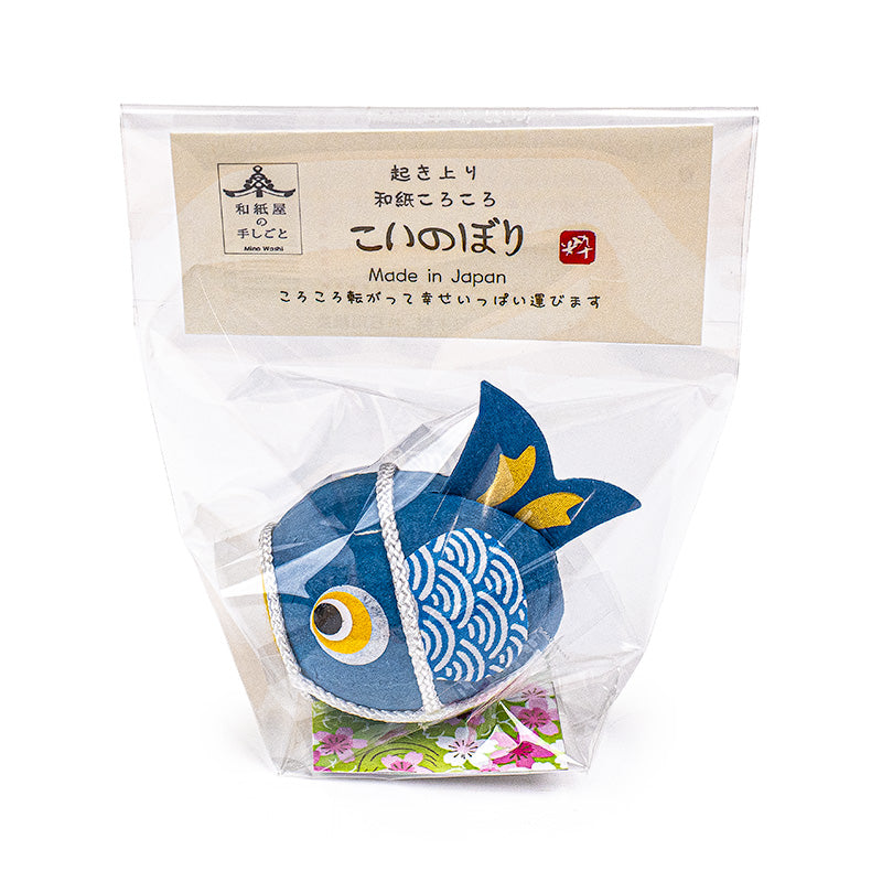 Okiagari Amuleto de la Suerte - Koi Azul