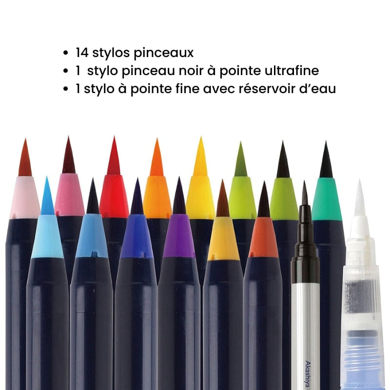 Pack de Rotuladores Acuarelables y Pincel