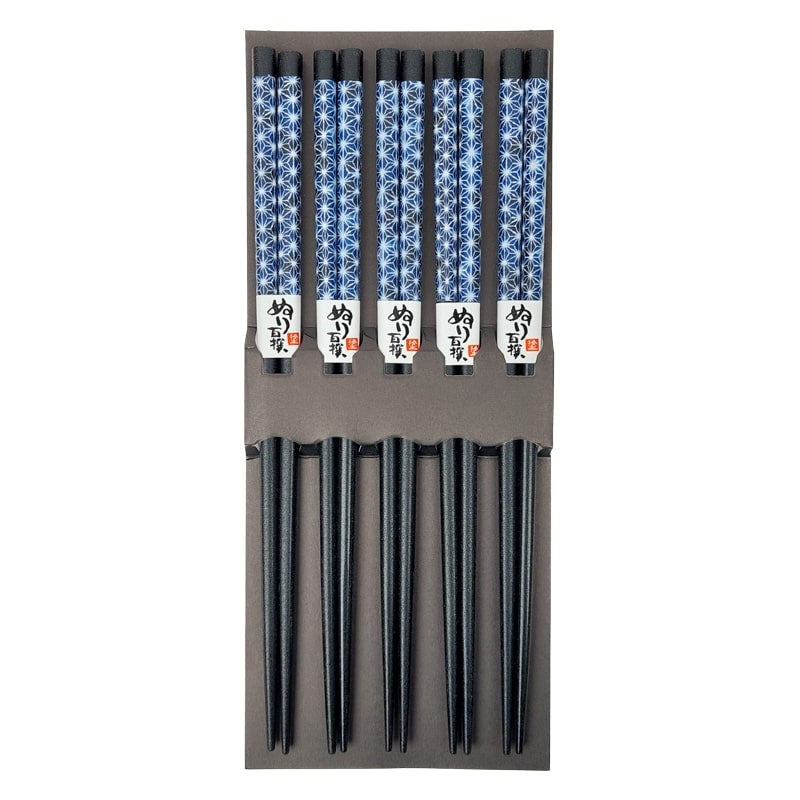 Palillos Japoneses Asanoha Azul