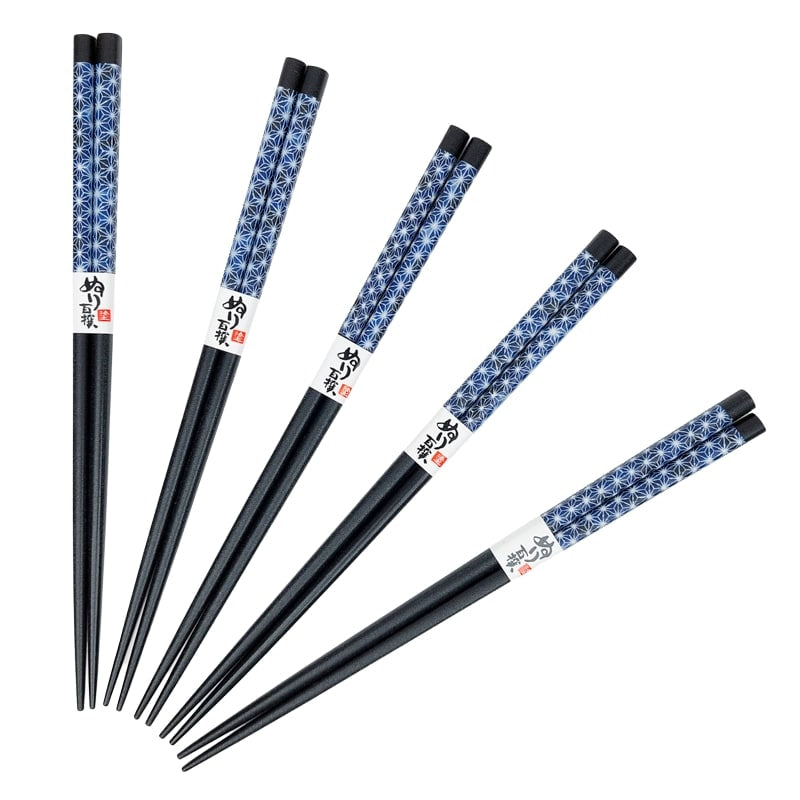 Palillos Japoneses Asanoha Azul