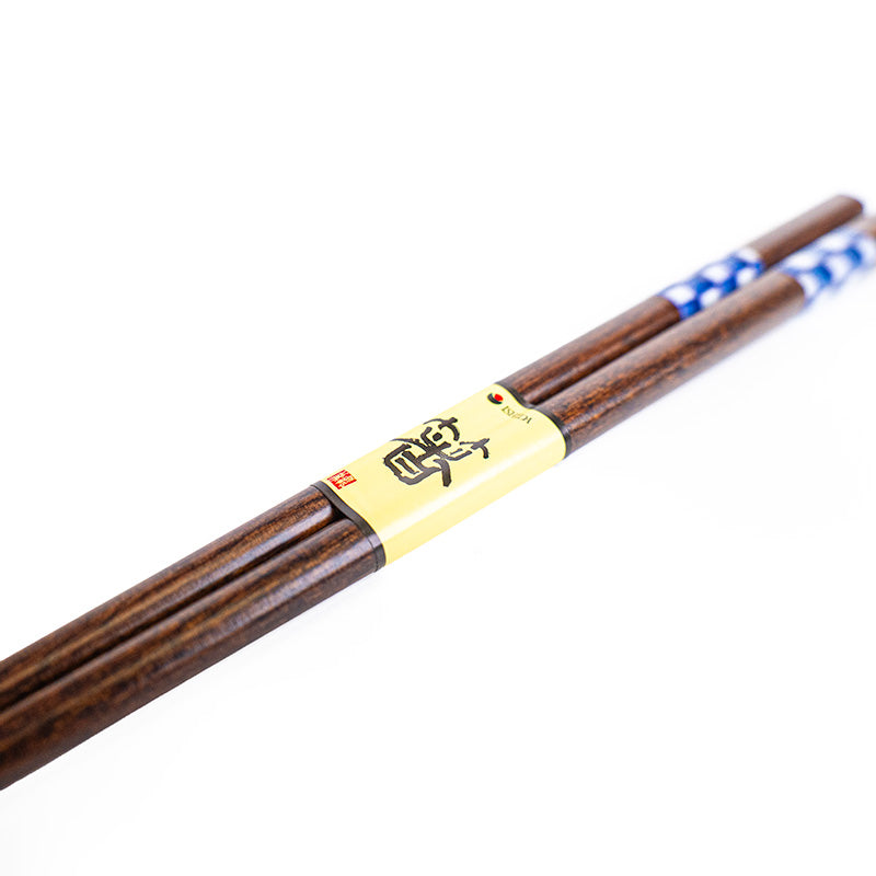 Palillos japoneses Ichimatsu Indigo