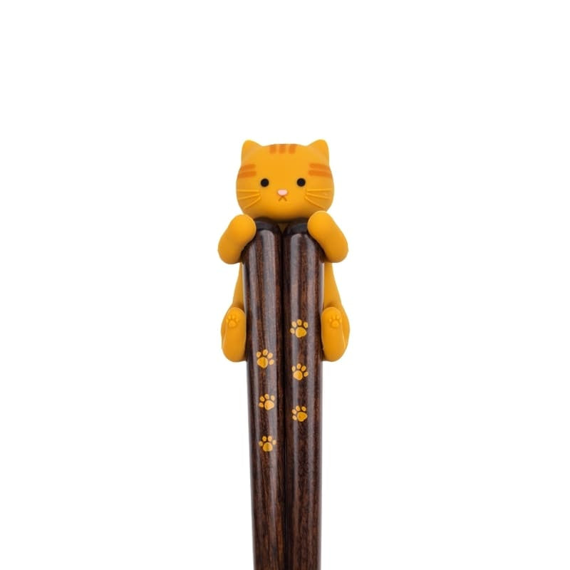 Palillos Japoneses Kawaii Gato Jengibre