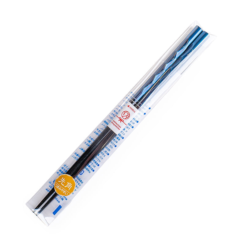 Palillos japoneses lacados en azul