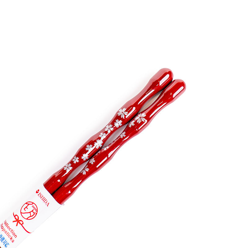 Palillos japoneses ondulados Sakura Rojo