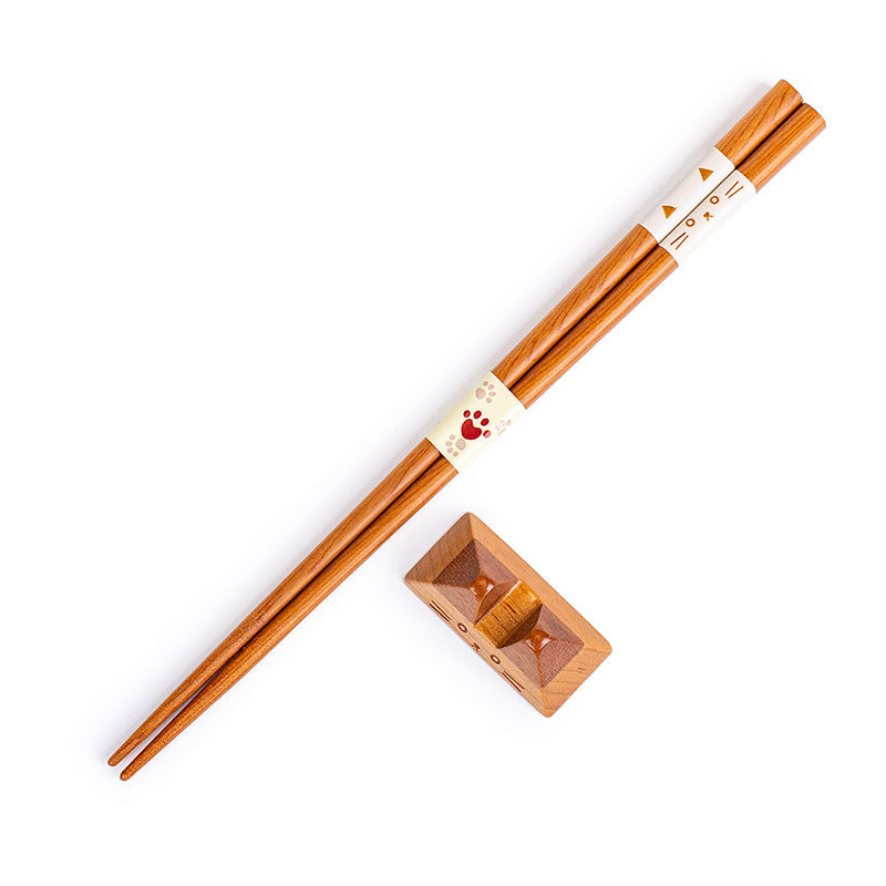 Palillos Japoneses y Reposapalillos Gato