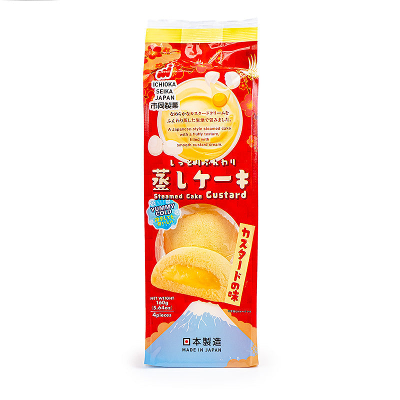 Pastel Japonés con Relleno de Natillas