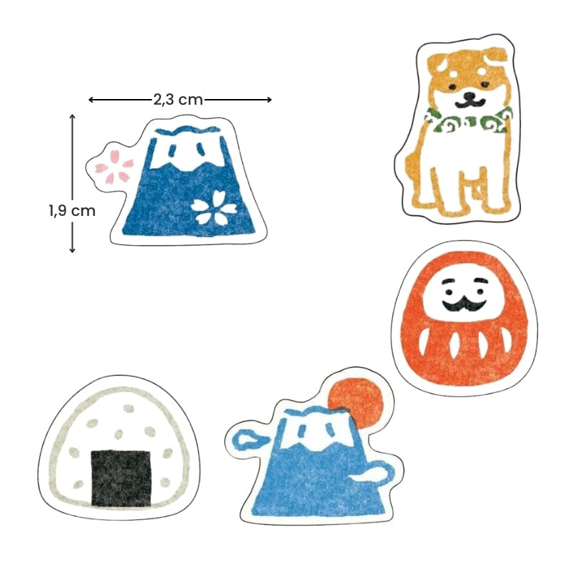 Pegatinas de Papel Japonés