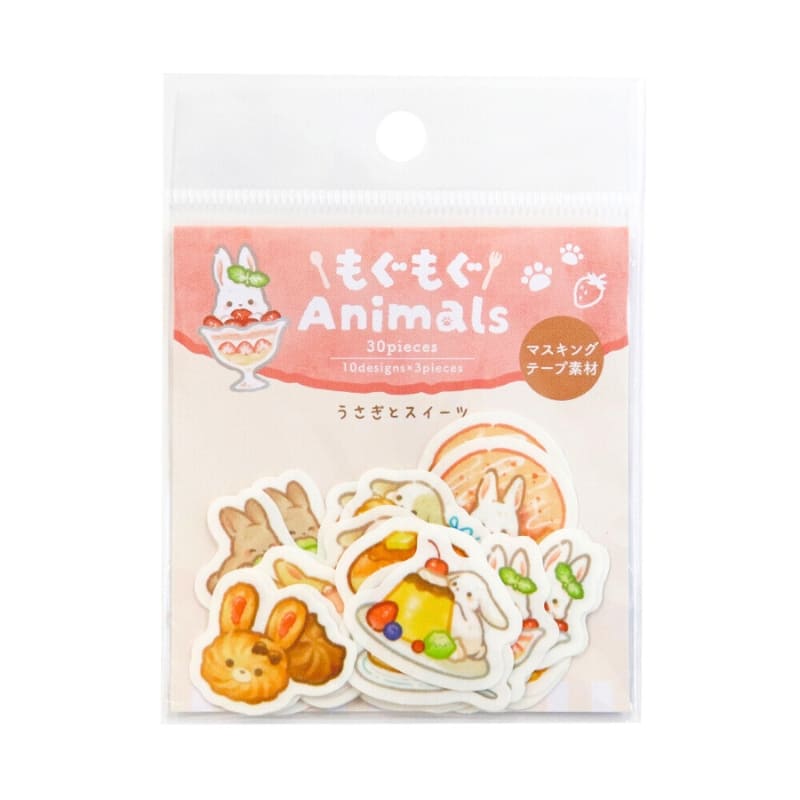 Pegatinas Kawaii Conejos y Pasteles