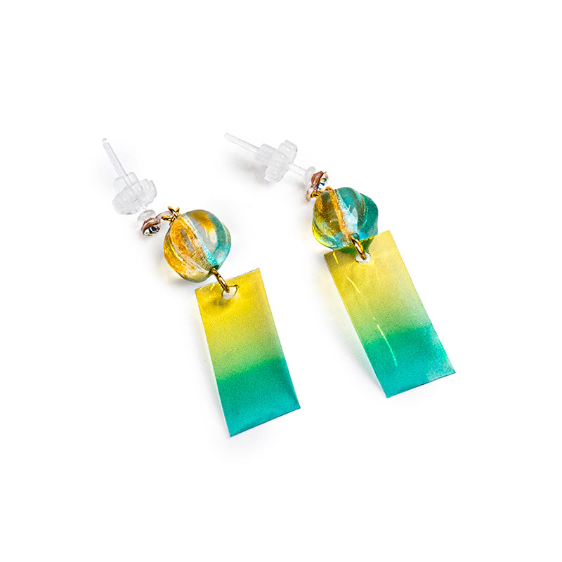 Pendientes Japoneses - Campanilla Verde