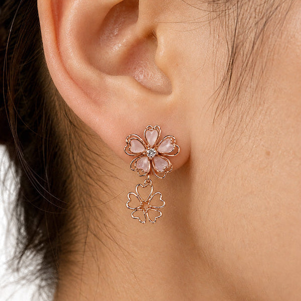 Pendientes Japoneses - Doble Sakura