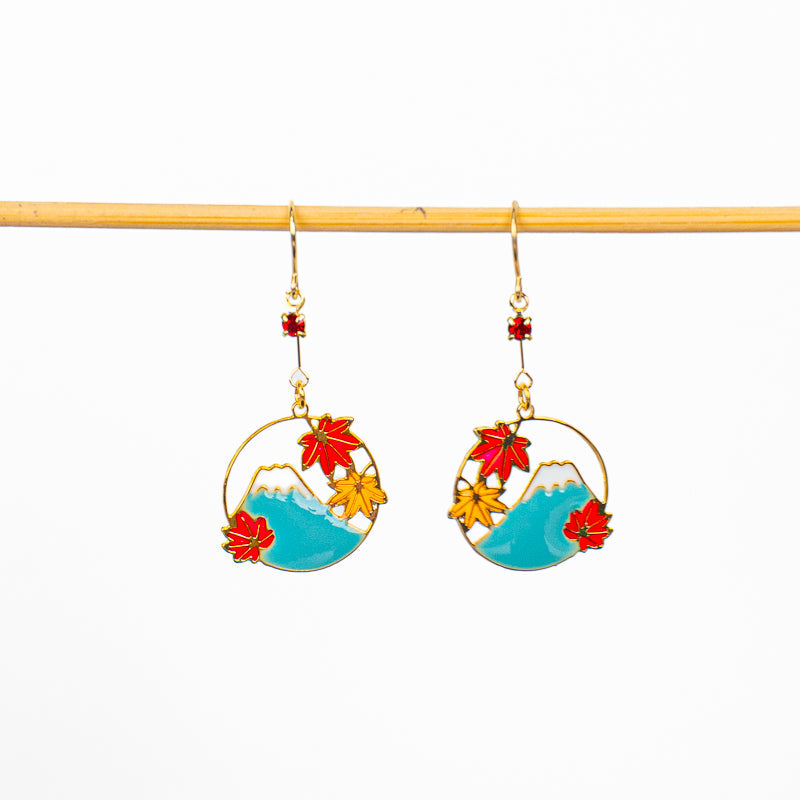 Pendientes japoneses Fuji Momiji