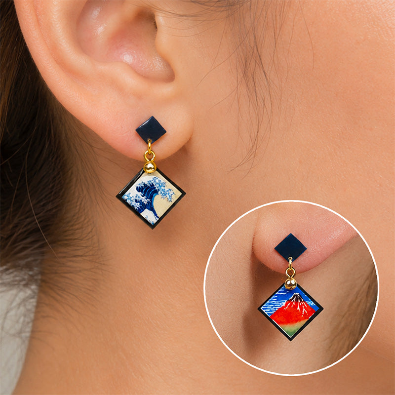 Pendientes Japoneses - Hokusai