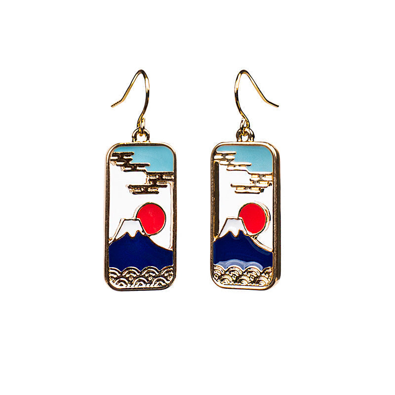 Pendientes Japoneses - Monte Fuji