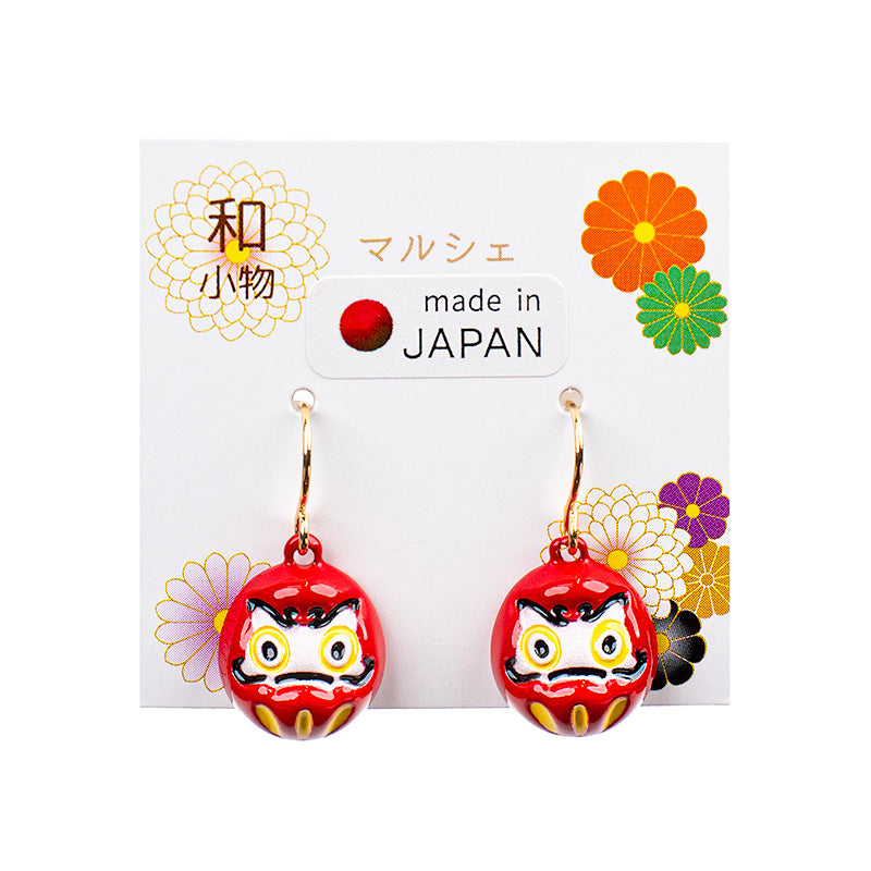 Pendientes Japoneses - Pequeño Daruma