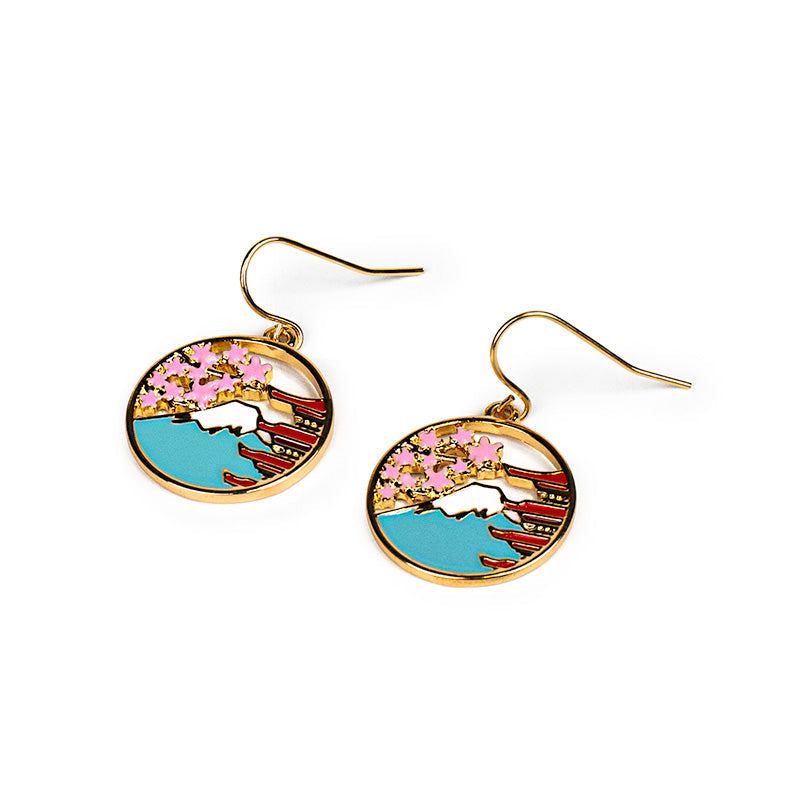 Pendientes Japoneses - Templo & Fuji