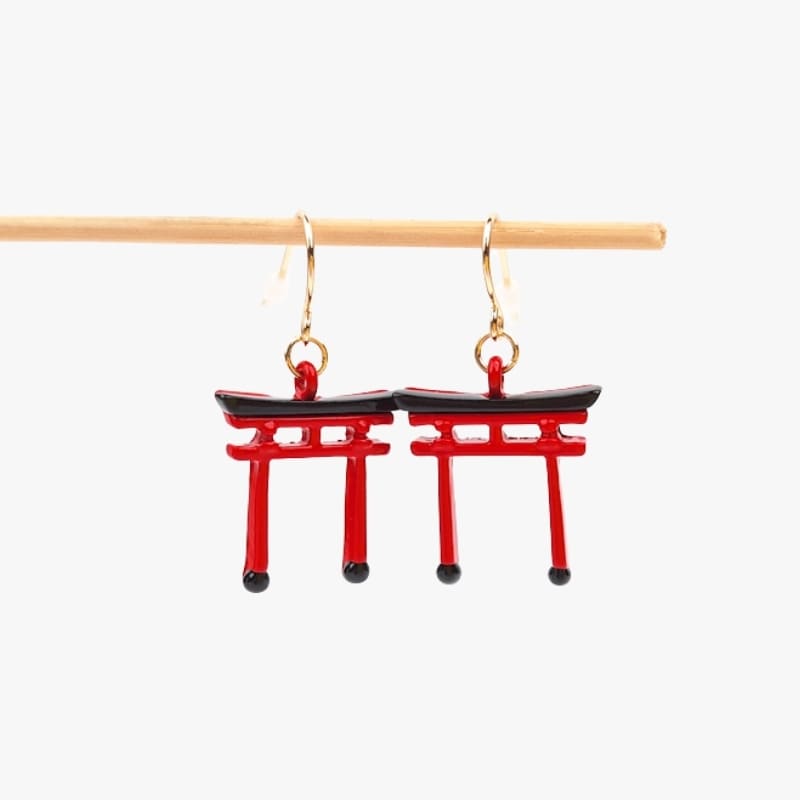 Pendientes Japoneses Torii Rojos
