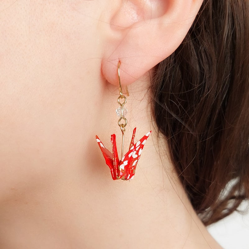 Pendientes Origami Aka