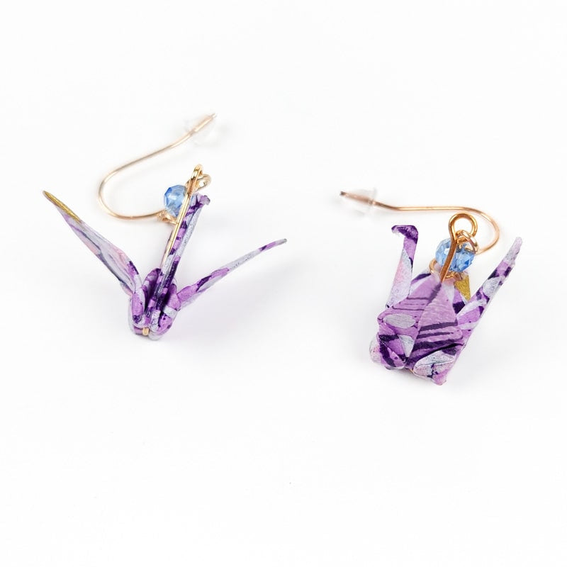 Pendientes Origami Murasaki