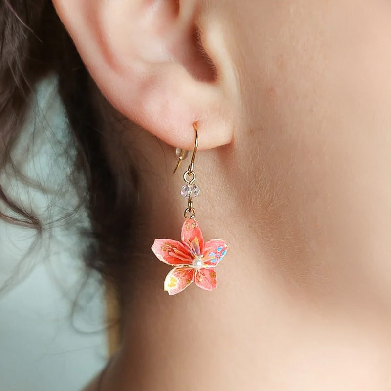 Pendientes Sakura Origami