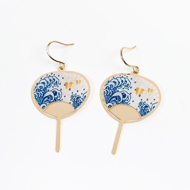 Pendientes Uchiwa Nami