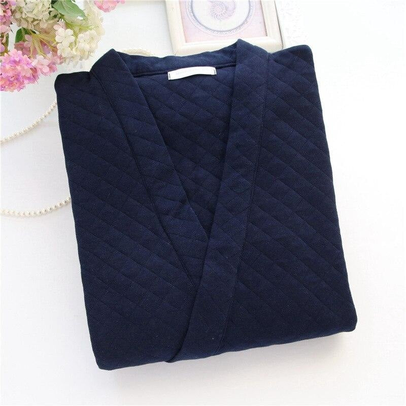 Pijama japonés hombre Azul / M