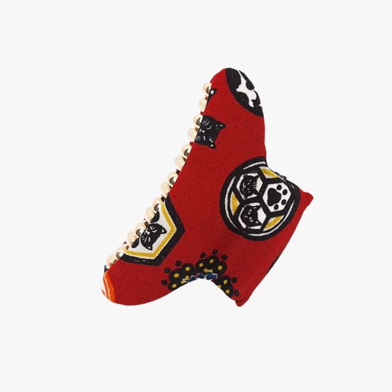 Pinza para el pelo de tela de gato japonés