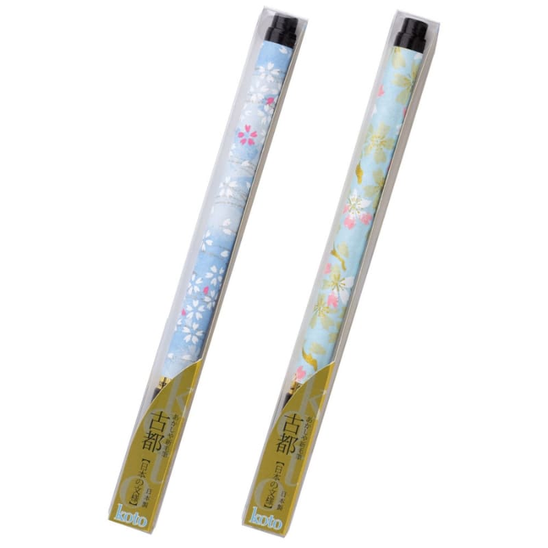Pincel Koto Mango Papel Washi Azul Claro