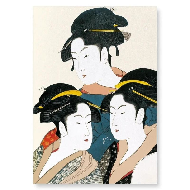 Pintura Japonesa Las Tres Bellezas