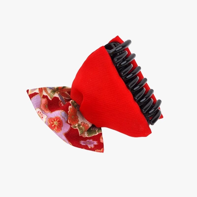 Pinza de Pelo Japonesa Lazo Rojo