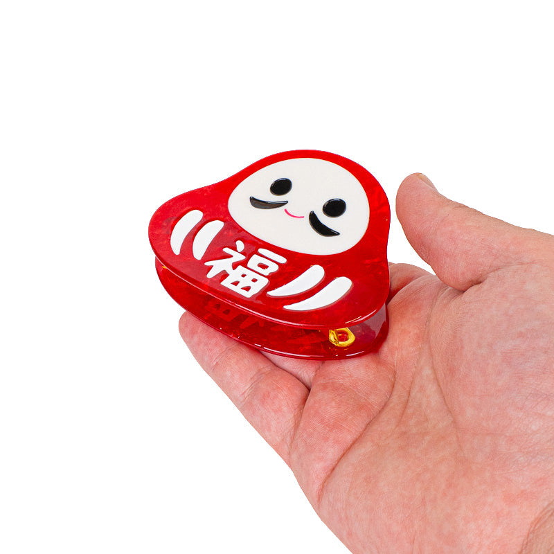 Pinza para el pelo japonesa Daruma