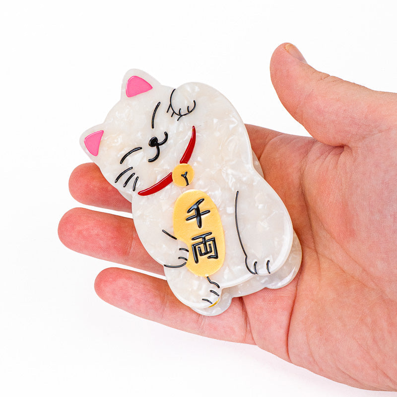 Pinza para el pelo japonesa Maneki-Neko