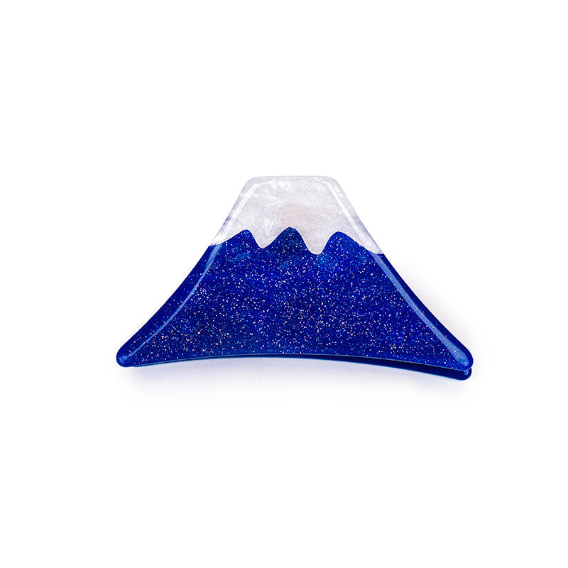 Pinza para el Pelo Japonesa - Monte Fuji Azul