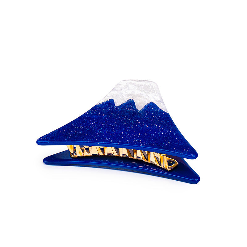 Pinza para el Pelo Japonesa - Monte Fuji Azul