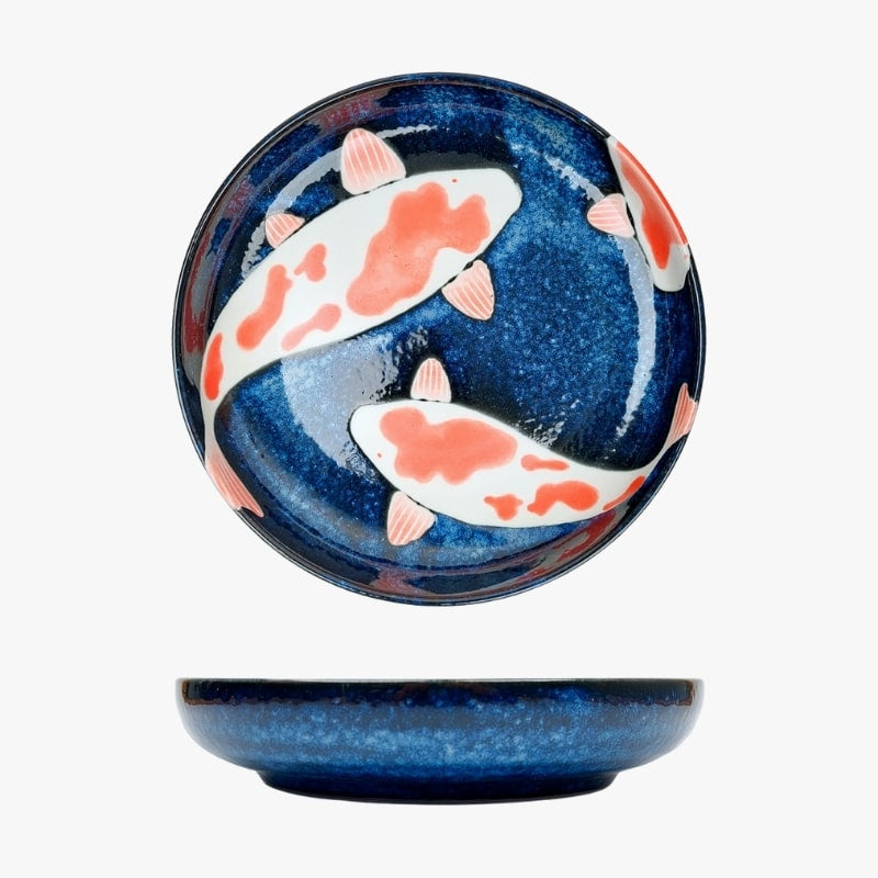 Plato Hondo Carpa Koi