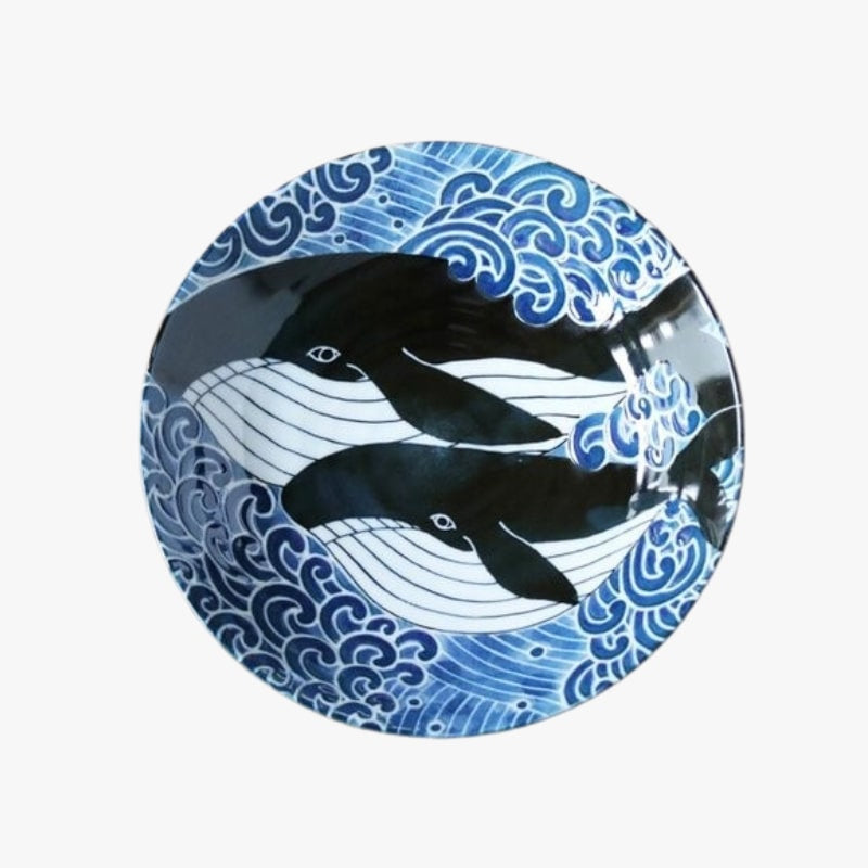 Plato Hondo Japonés Ballena