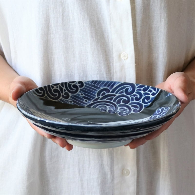 Plato Hondo Japonés Ballena