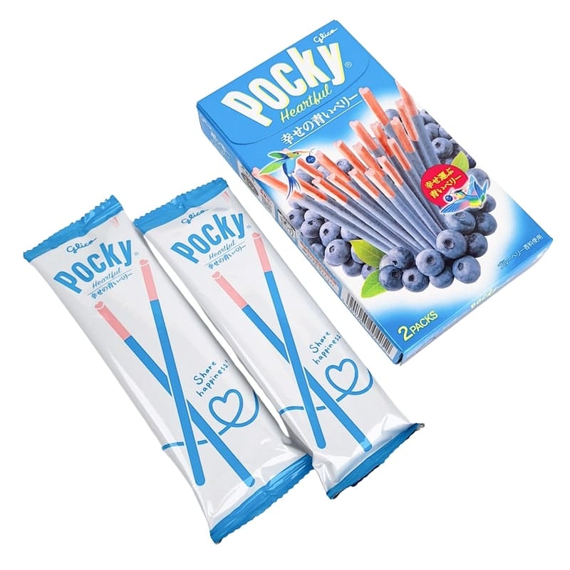 Pocky Stick en Coeur à la Myrtille