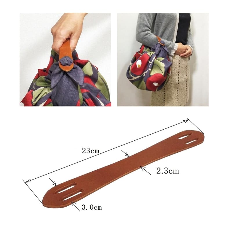 Poignée en Cuir Sac Furoshiki